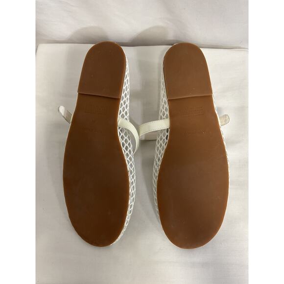 Tony Bianco 'Mia' White Patent Leather & Mesh Flats Size 9.5 - Picture 6 of 6